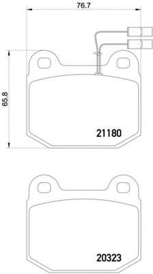 Комплект тормозных колодок, дисковый тормоз