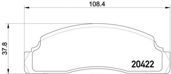 Комплект тормозных колодок, дисковый тормоз