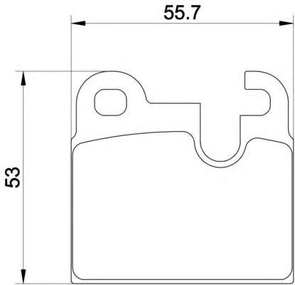 Комплект тормозных колодок, дисковый тормоз