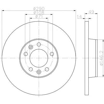 Гальмiвнi диски заднi