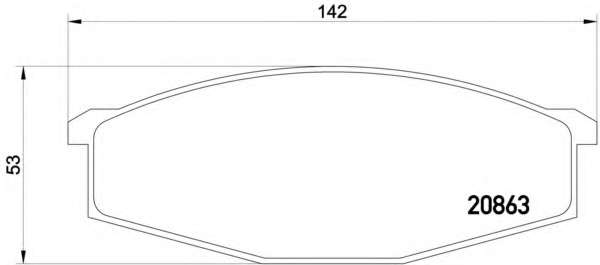 Комплект тормозов, дисковый тормозной механизм