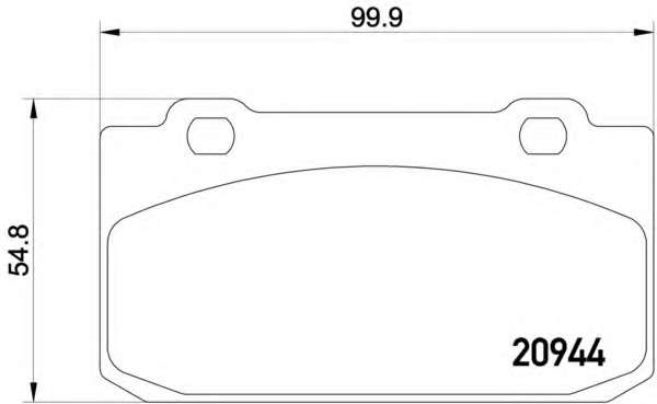 Комплект тормозных колодок, дисковый тормоз