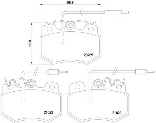Комплект тормозов, дисковый тормозной механизм