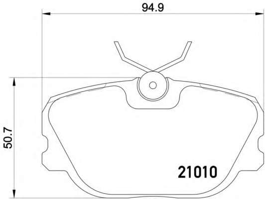 Комплект тормозных колодок, дисковый тормоз