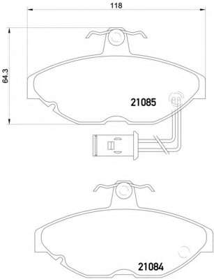 Комплект тормозных колодок, дисковый тормоз
