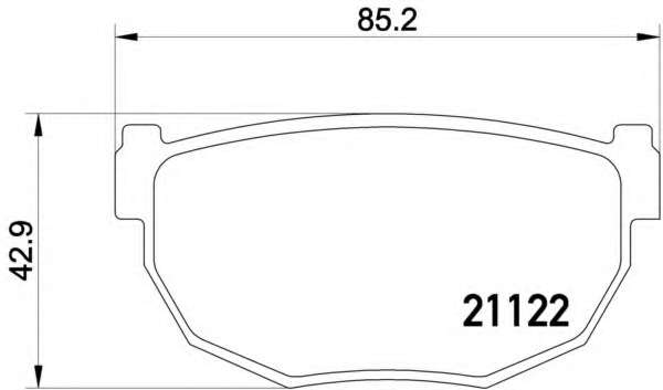 Комплект тормозных колодок, дисковый тормоз