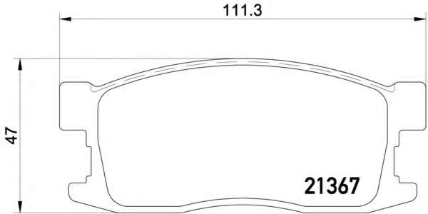 Комплект тормозных колодок, дисковый тормоз