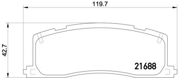 Комплект тормозных колодок, дисковый тормоз