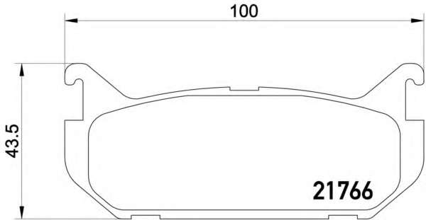 Комплект тормозных колодок, дисковый тормоз