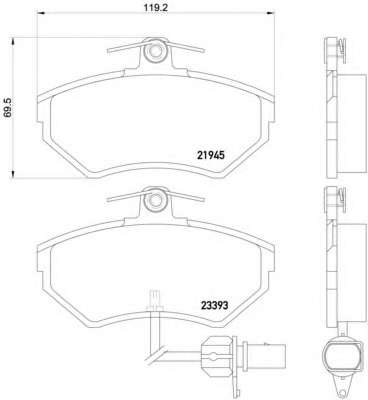 Гальмівні колодки дискові