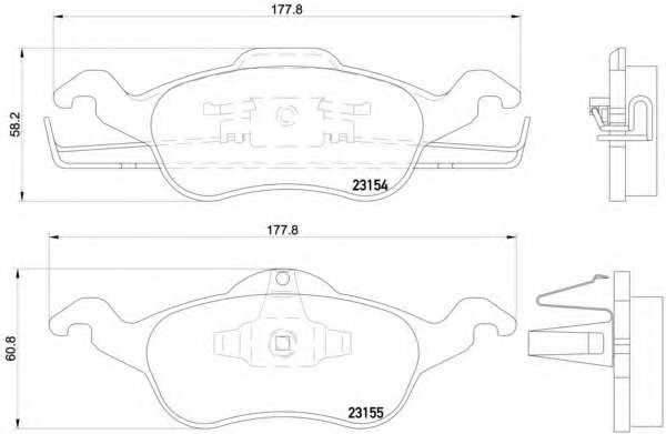 Комплект гальмівних колодок