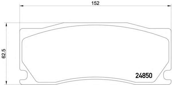 Комплект тормозных колодок, дисковый тормоз
