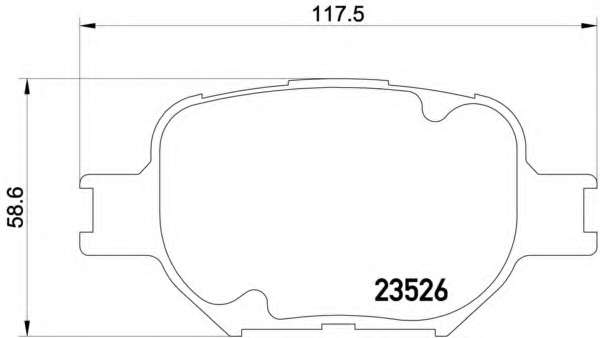 Комплект тормозных колодок, дисковый тормоз