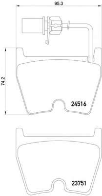 Комплект тормозных колодок, дисковый тормоз