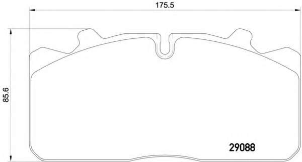 Комплект тормозных колодок, дисковый тормоз