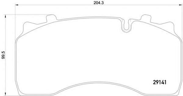 Комплект тормозных колодок, дисковый тормоз