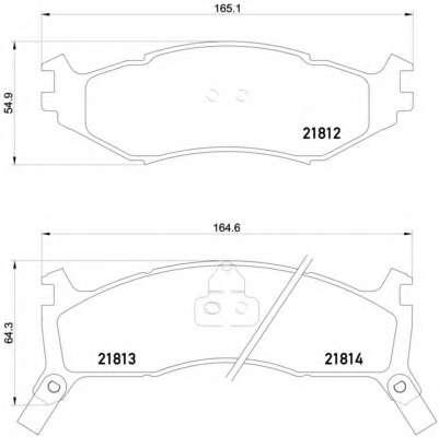 Комплект тормозных колодок, дисковый тормоз