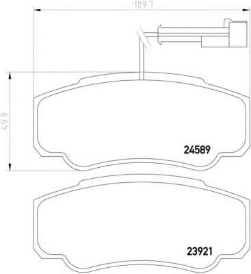 Гальмівні колодки дискові