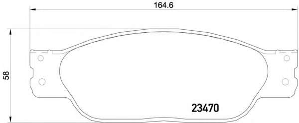 Комплект тормозных колодок, дисковый тормоз