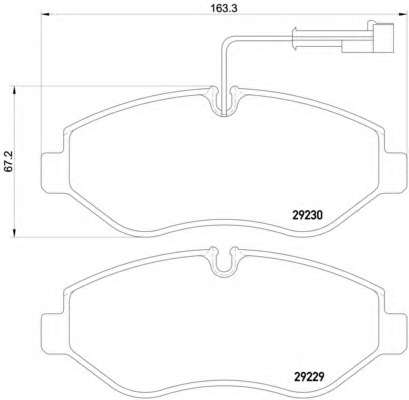 Комплект тормозных колодок, дисковый тормоз