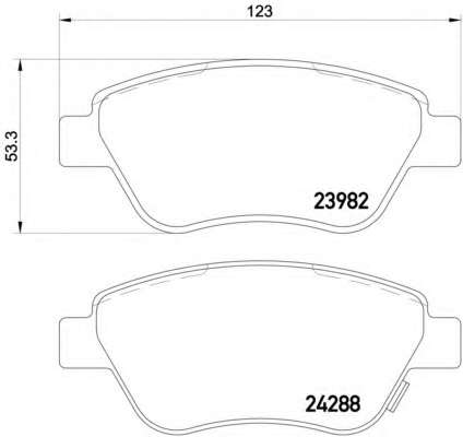 Комплект гальмівних колодок