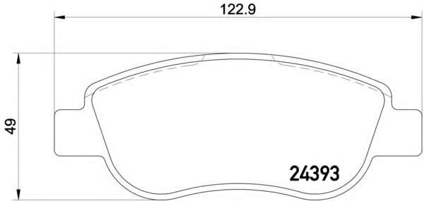 Комплект тормозных колодок, дисковый тормоз
