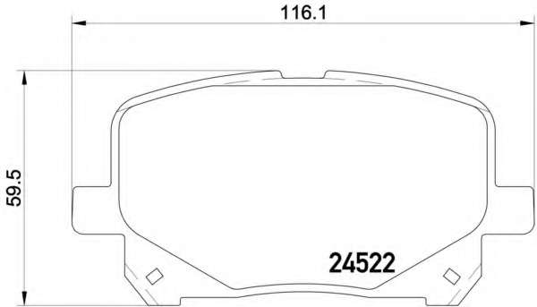 Комплект тормозных колодок, дисковый тормоз