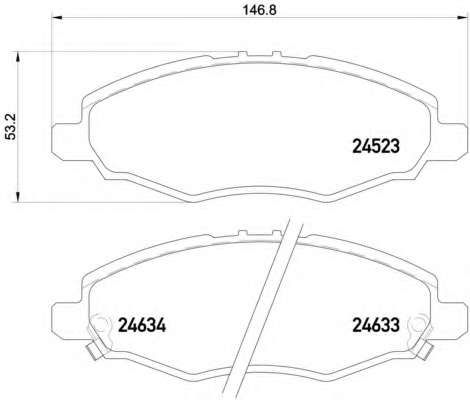 Гальмiвнi колодки дисковi
