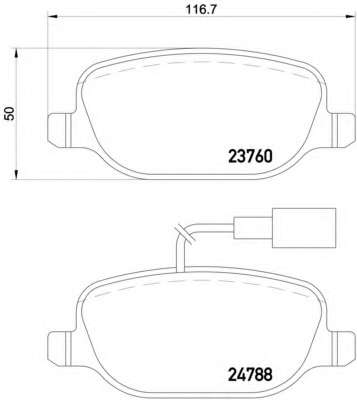 Комплект тормозных колодок, дисковый тормоз