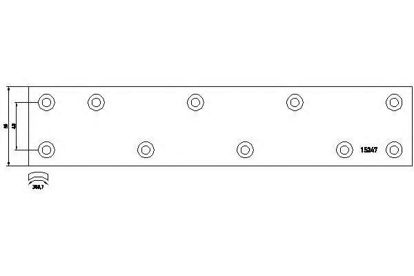 Комплект тормозных башмаков, барабанные тормоза