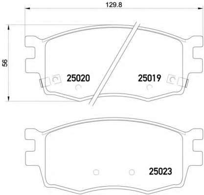 Комплект гальмівних колодок