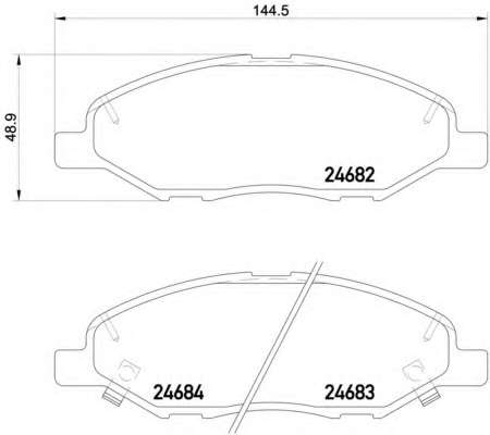 Комплект гальмівних колодок