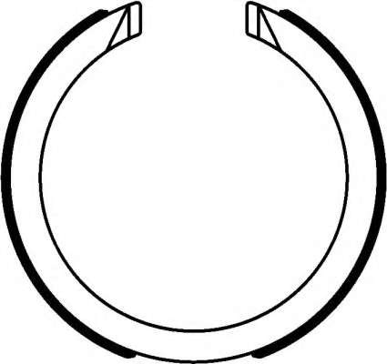 Комплект тормозных колодок, стояночная тормозная система