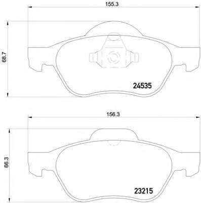 Гальмiвнi колодки дисковi Q+ переднi