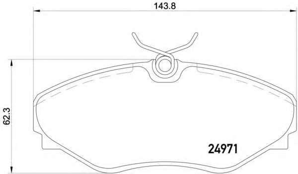 Гальмiвнi колодки дисковi переднi