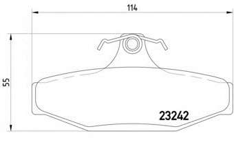 Комплект тормозных колодок, дисковый тормоз