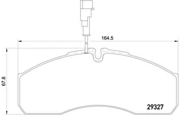 Комплект тормозных колодок, дисковый тормоз