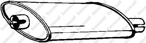 Средний глушитель выхлопных газов