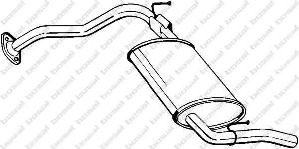 Глушитель выхлопных газов конечный