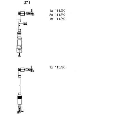 Комплект проводов зажигания