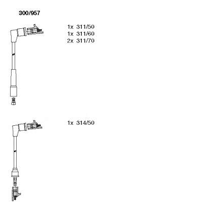 Комплект проводов зажигания