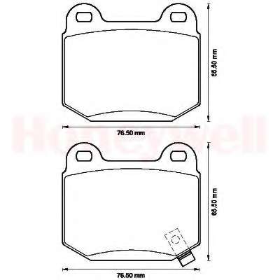 Комплект тормозных колодок, дисковый тормоз