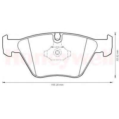 Комплект тормозных колодок, дисковый тормоз