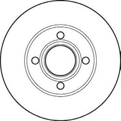 JURID AUDI диск гальмівний передній 80 1.8-2.3E 91-92