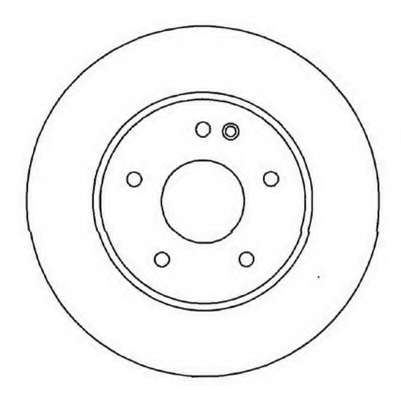 JURID DB диск гальмівний перед. (вентил.) W202/203/210 (288*25)