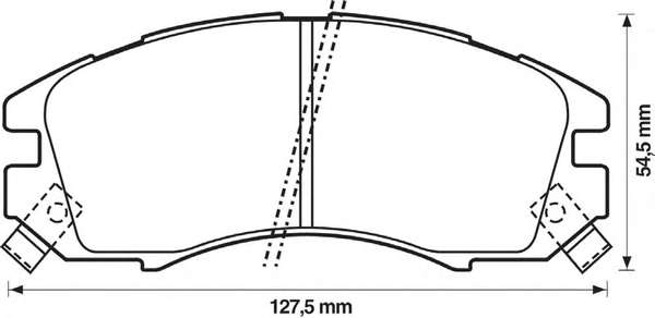 JURID SUBARU гальмівні колодки передн.Subaru Impreza,Legacy 89-00