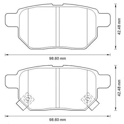 JURID TOYOTA гальмівні колодки задн. Auris 07-,Yaris 05-