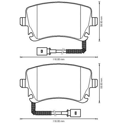JURID VW гальмівні колодки задн (з датчиками! Audi A4/A6/A8  04-T5