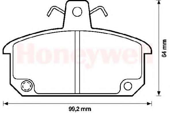 Комплект тормозных колодок, дисковый тормоз