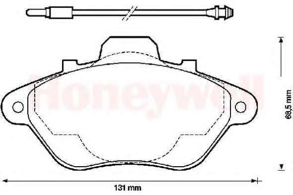 Комплект тормозных колодок, дисковый тормоз